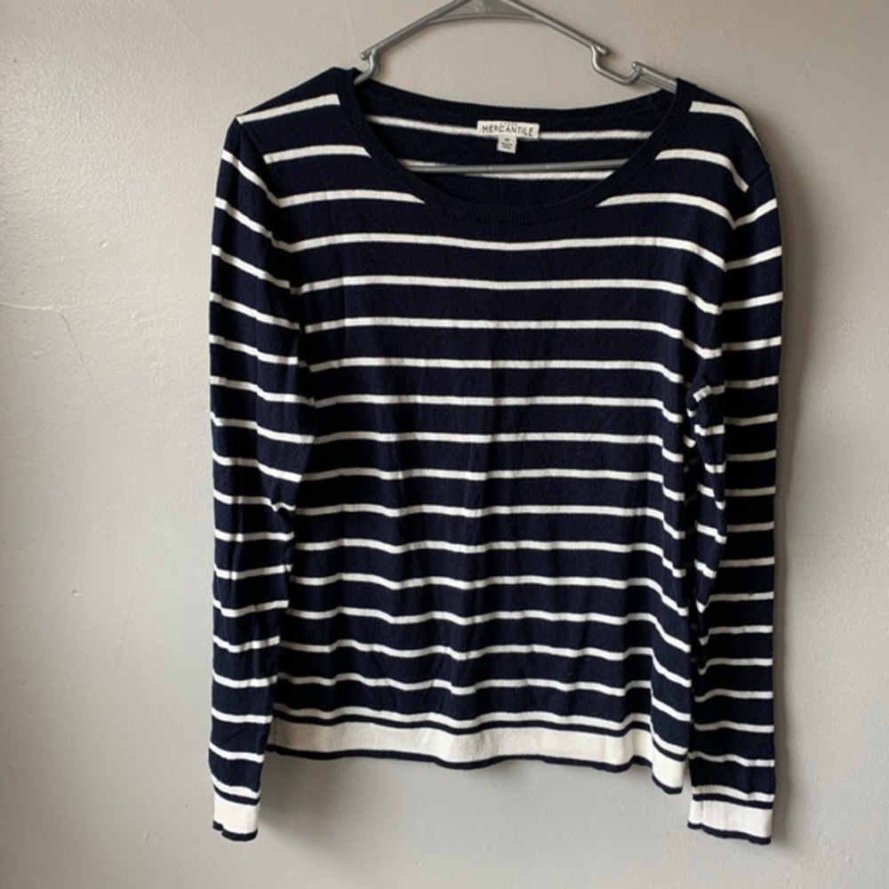 J.Crew Mercantile Striped Crewneck Sweater Size Medium